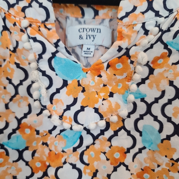 Girls Crown and Ivy sleeveless blouse, YM - Picture 2 of 4